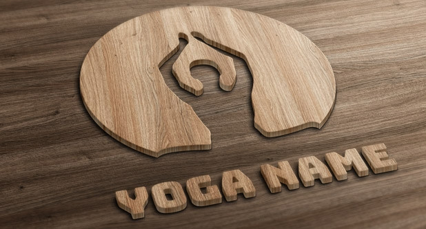 logo 3d personnalisé en bois