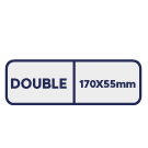 Double : 170x55 mm