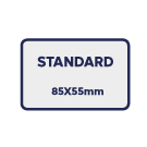 Standard : 85x55 mm