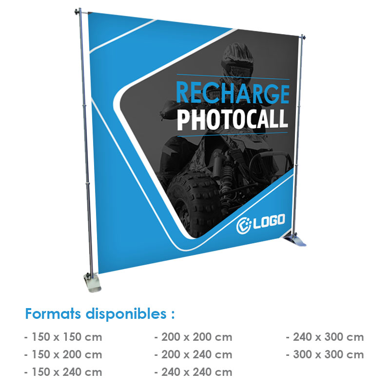 Recharge pour Photocall dimensions