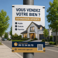 Cache poteau publicitaire