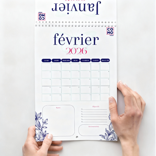 Calendrier publicitaire à spirale