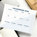Calendrier publicitaire souple