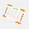 Calendrier publicitaire souple