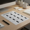 Calendrier publicitaire souple