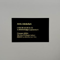 Cartes de visite avec Dorure (Standard : 8,5x5,5cm)