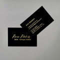 Cartes de visite avec Dorure (Standard : 8,5x5,5cm)