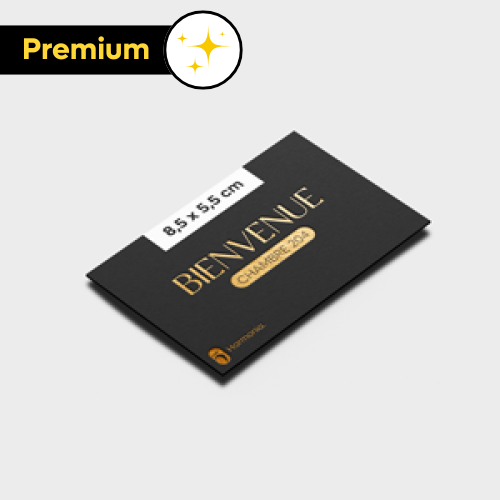 Cartes de visite avec Dorure Standard  85x55cm