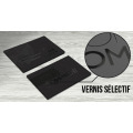 Cartes de visite avec Vernis Sélectif (Standard : 8,5x5,5cm)