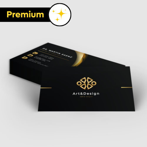 Cartes de visite  Bureau avec Dorure