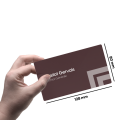 Cartes de visite en papier recyclé (Grand : 12,8x8cm)