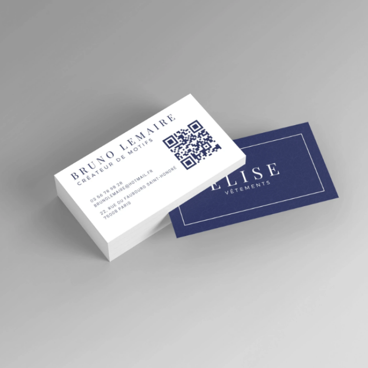 Cartes de <br/>visite QR CODE
