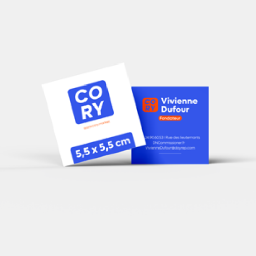 Cartes de visite standard Carré  55x55cm