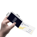 Cartes de visite standard (Double : 17x5,5cm)