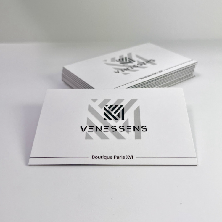 Cartes de visite tranche colorée (Standard: 8,5x5,5cm)