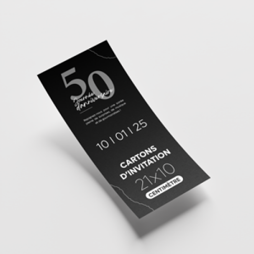 Cartons dInvitation 21x10cm