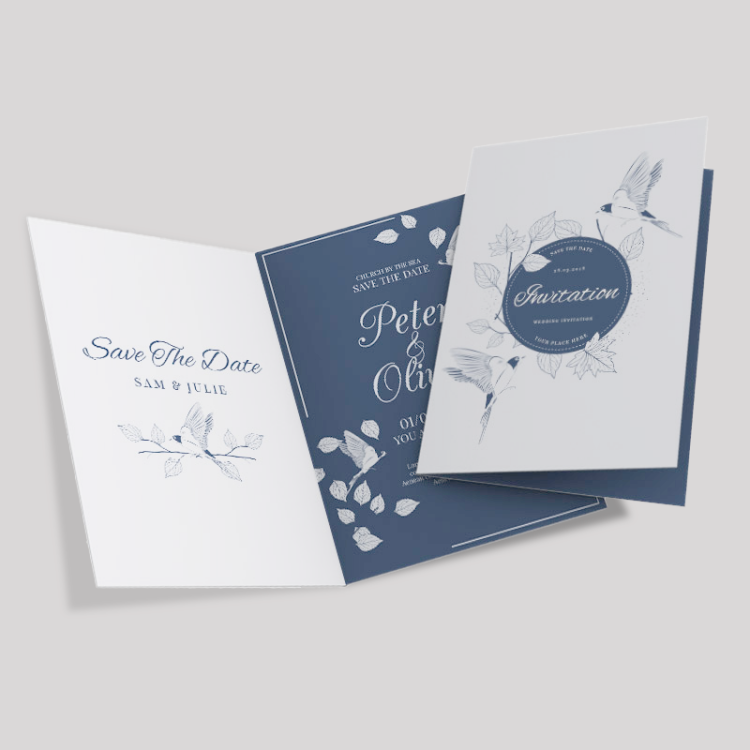 Cartons d'Invitation 30x21cm (15x21cm plié)