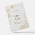 Cartons d'invitation avec Dorure 15x21cm