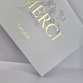 Cartons d'invitation avec Dorure 15x21cm
