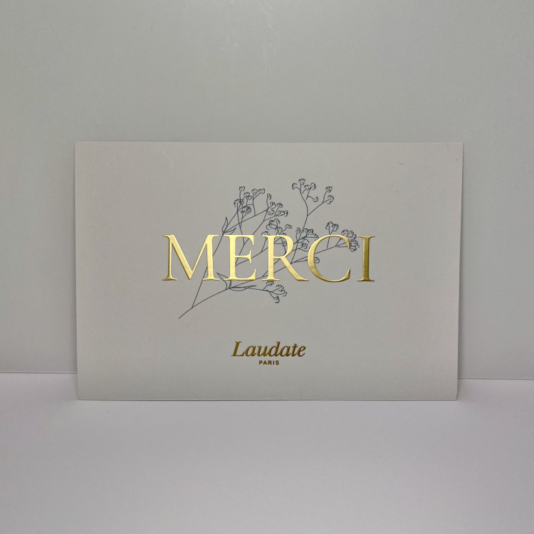 Cartons d'invitation avec Dorure 15x21cm