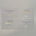 Cartons d'invitation avec Dorure 15x21cm