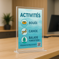 Chevalet plexiglas