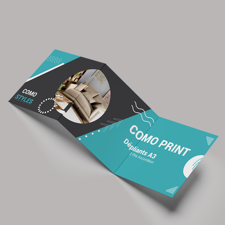 D&eacute;pliants 3 volets (43x14,5cm ouvert)