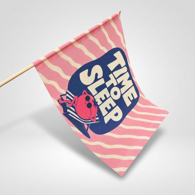 Drapeau &agrave; main personnalis&eacute;