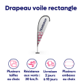Drapeau Voile Beach Flag