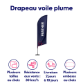 Drapeau Voile Plume
