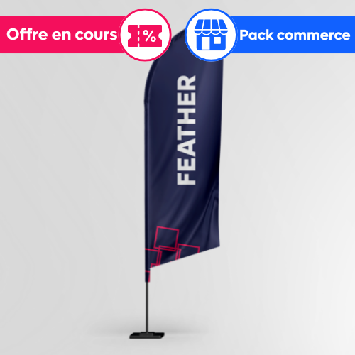 Drapeau Voile Plume