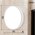Enseigne lumineuse à une face ronde
