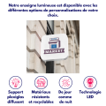Enseigne lumineuse carrée/rectangle