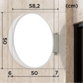 Enseigne lumineuse deux faces rondes