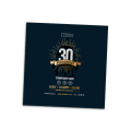 Flyers avec dorure 10x10cm