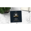 Flyers avec dorure 20x20cm