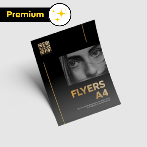 Flyers avec dorure A4