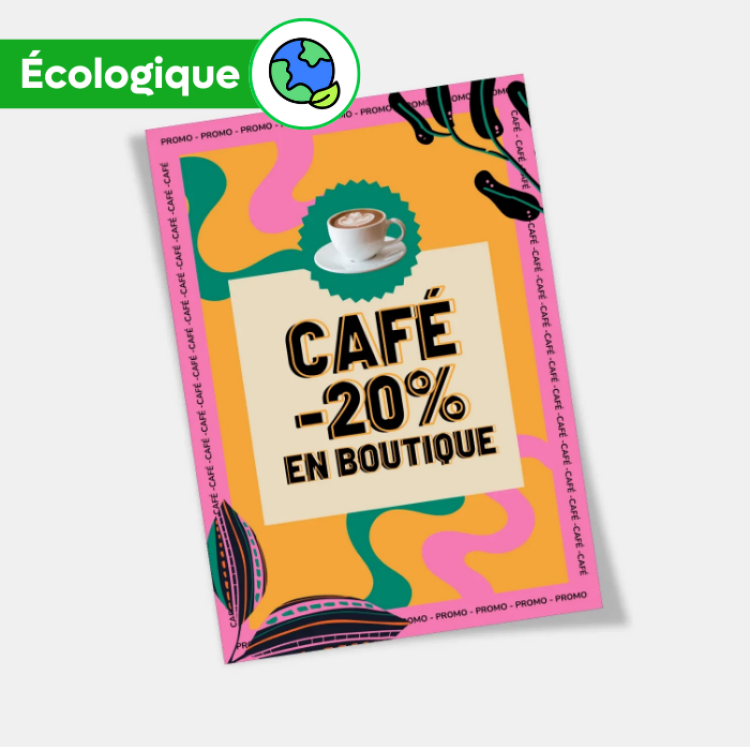 Flyers en papier recyclé A3