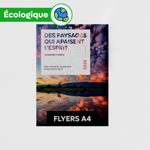 Flyers en papier recyclé A4