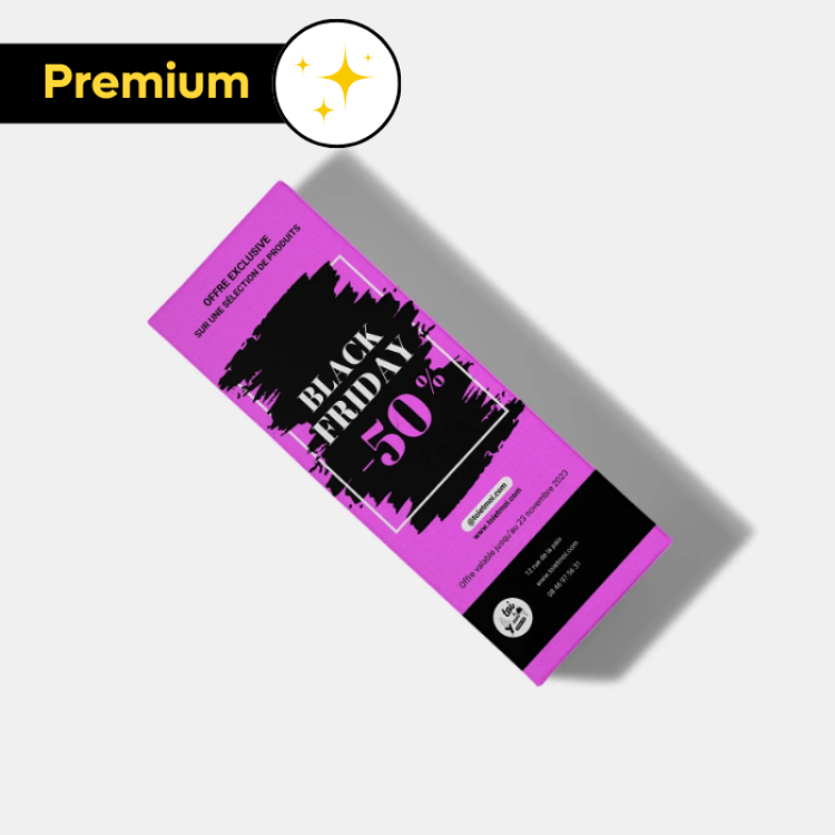 Flyers papier luxe 10x21cm