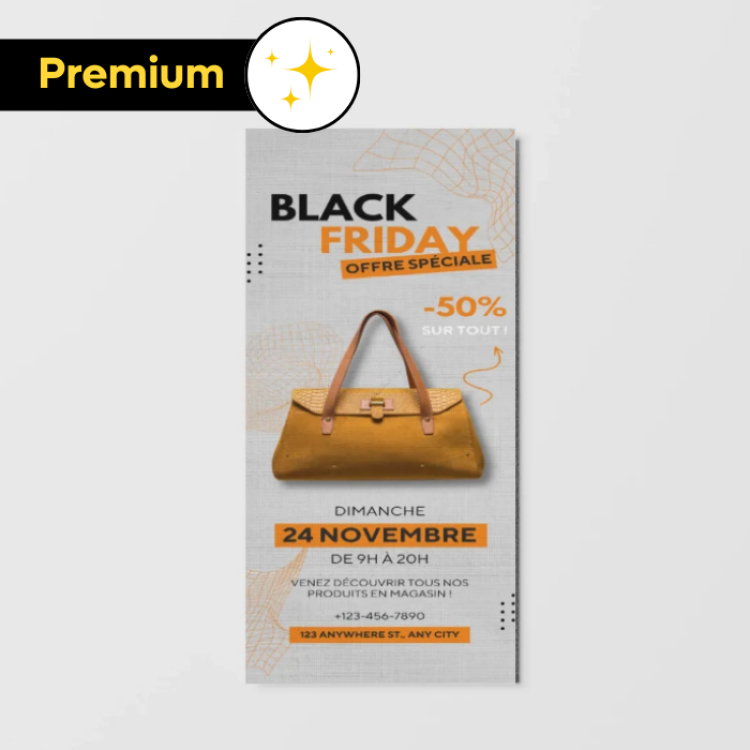 Flyers papier luxe 15x30cm