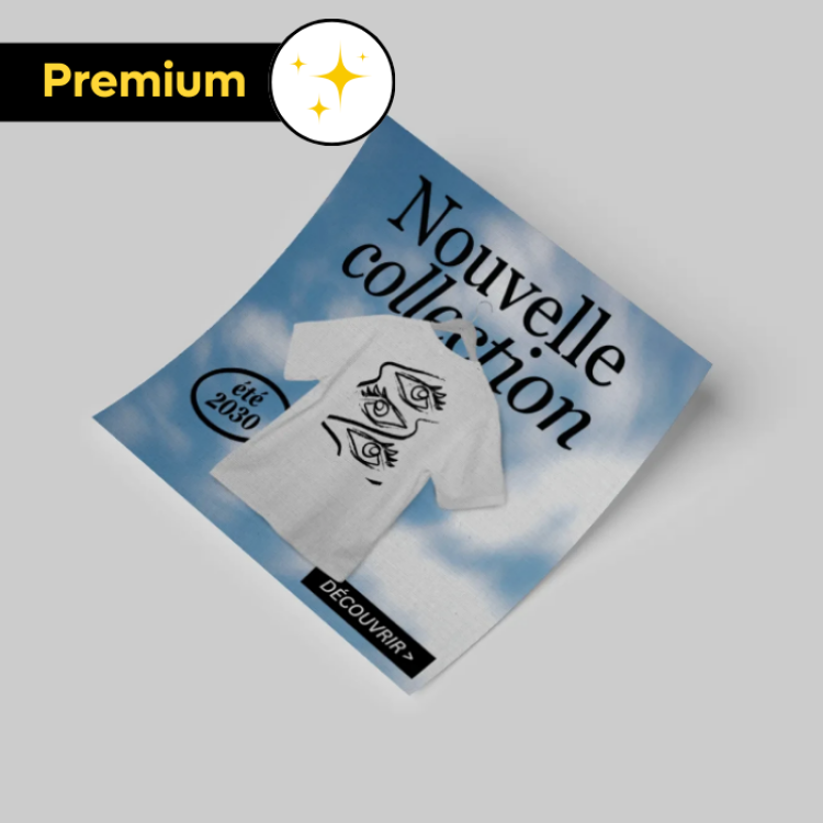 Flyers papier luxe 20x20cm
