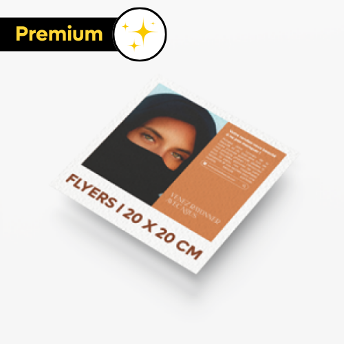 Flyers papier luxe 20x20cm