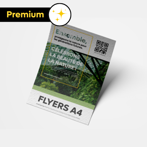 Flyers papier luxe A4