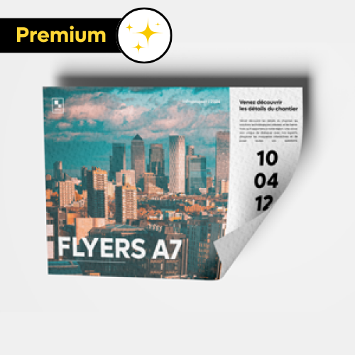 Flyers papier luxe A7