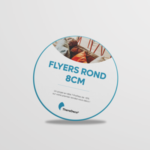 Flyers ronds 8cm