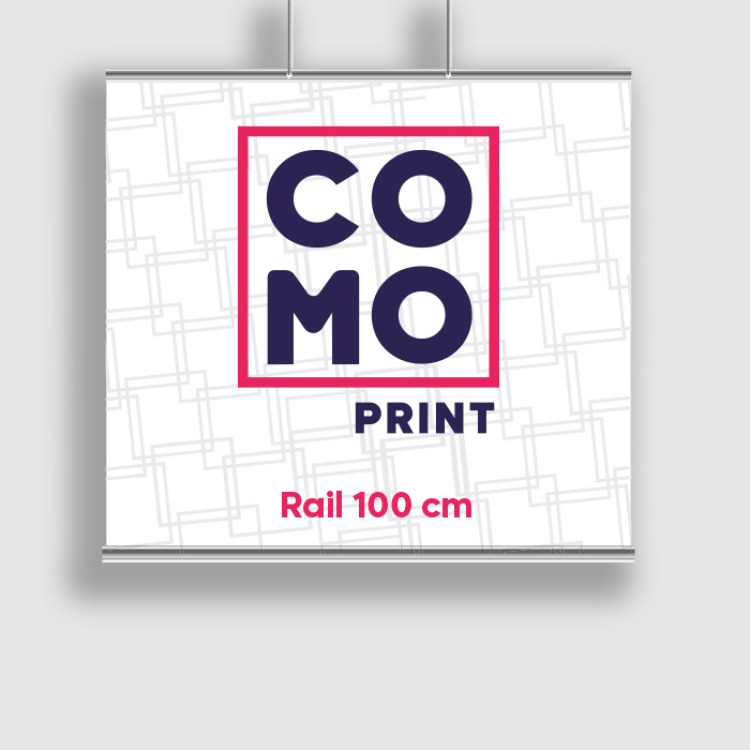 Kakémono suspendu sur rail 100cm