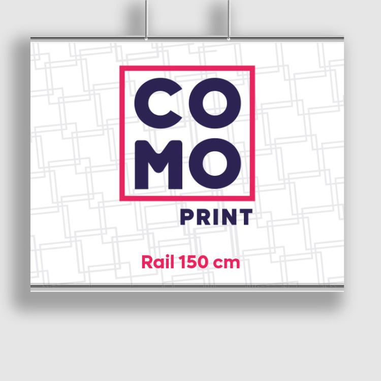 Kakémono suspendu sur rail 150cm