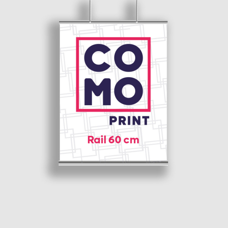 Kakémono suspendu sur rail 60cm