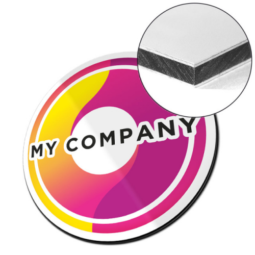 Logo et lettrage en alu dibond